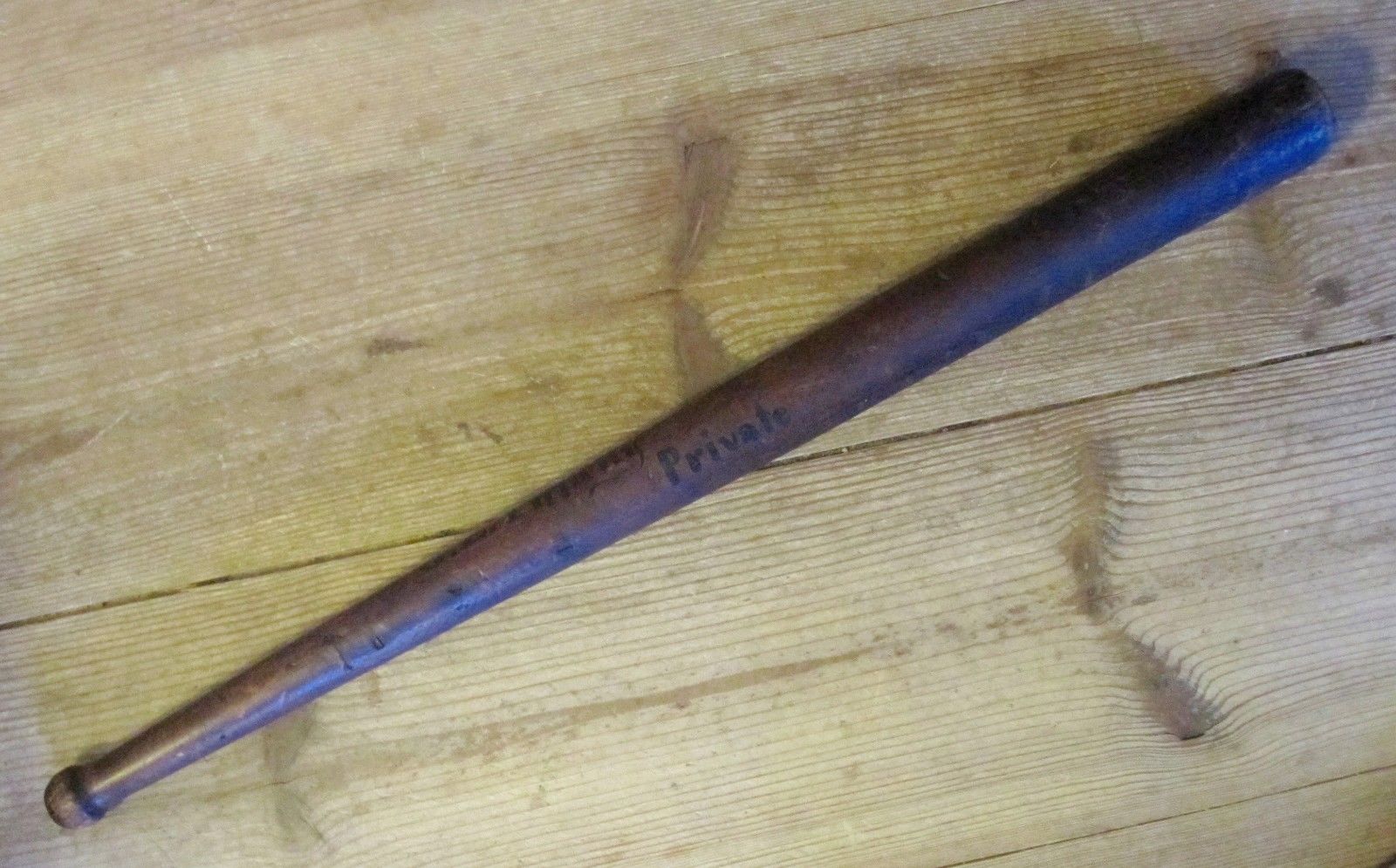 Baseball & Bat Sgt. Major G.E. Tiffany, 15th Mass Vols J. Mountain