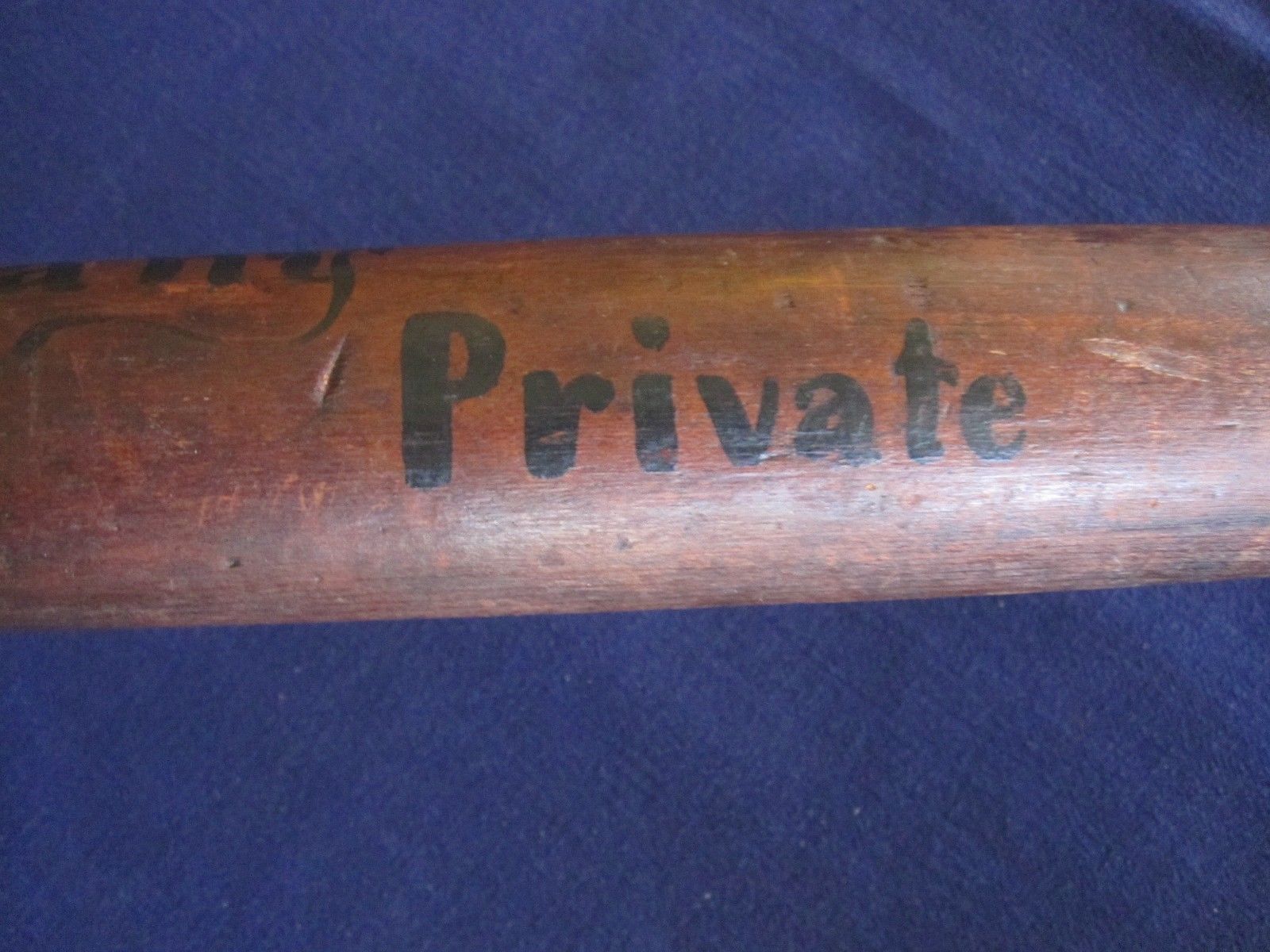 Baseball & Bat Sgt. Major G.E. Tiffany, 15th Mass Vols J. Mountain