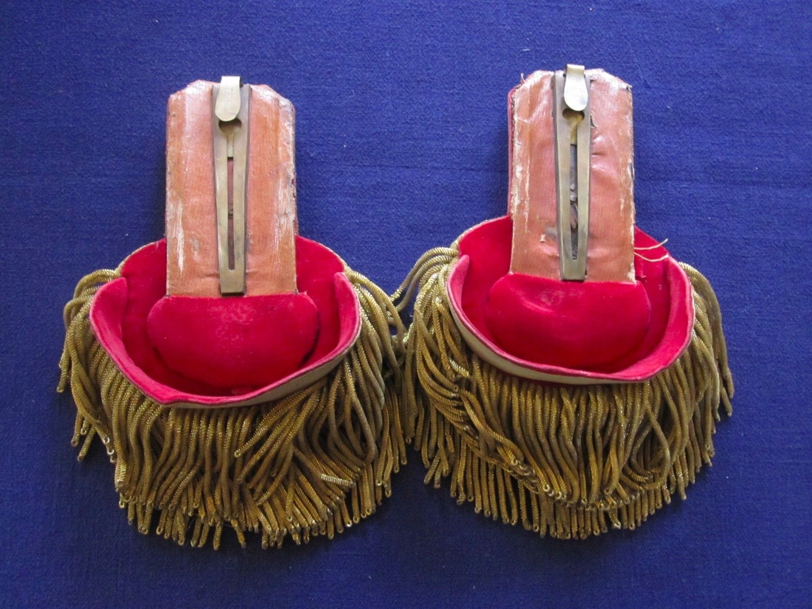 Civil War Company Grade Artillery Officer's Epaulettes J. Mountain