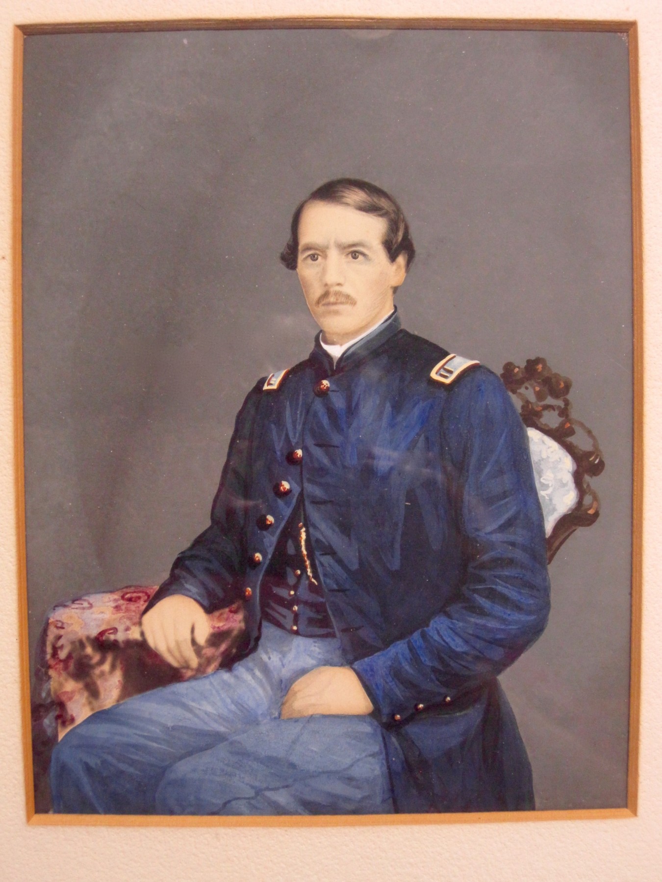 Portrait & MOLLUS Medal of CW Captain J. Mountain Antiques