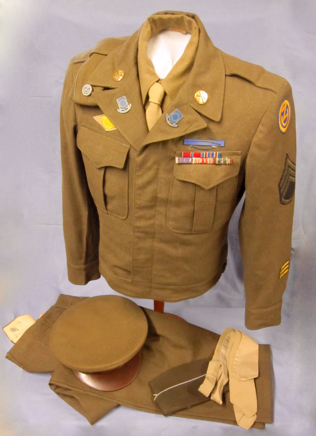 Id'd 102nd Inf. Div. Uniform Grouping J. Mountain Antiques