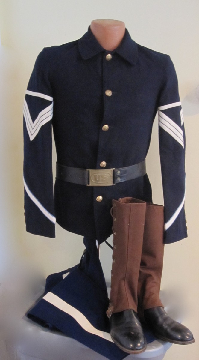 Spanish War Inf. Qrtm'r Sgt's Uniform J. Mountain Antiques