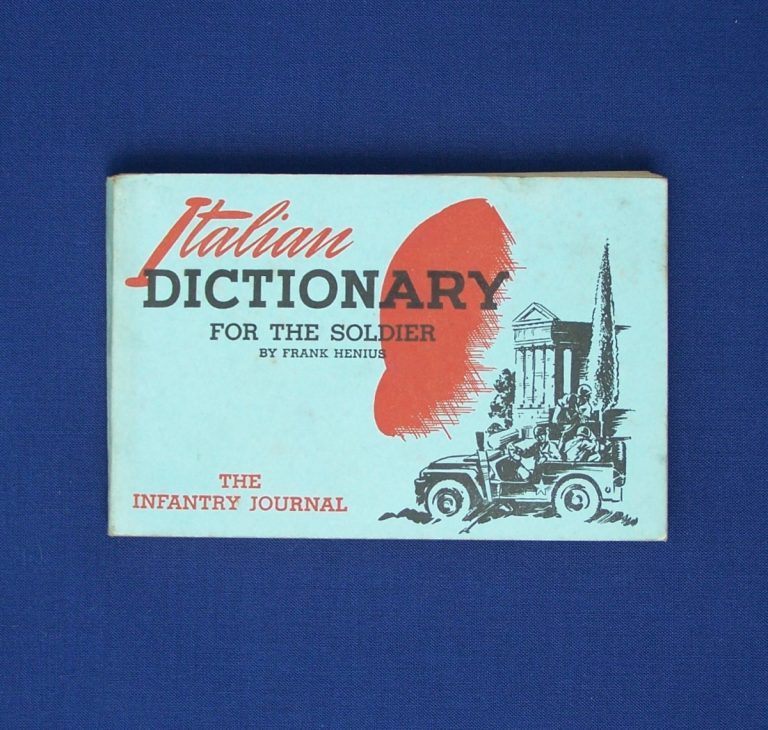 Italian Dictionary For The Soldier J. Mountain Antiques