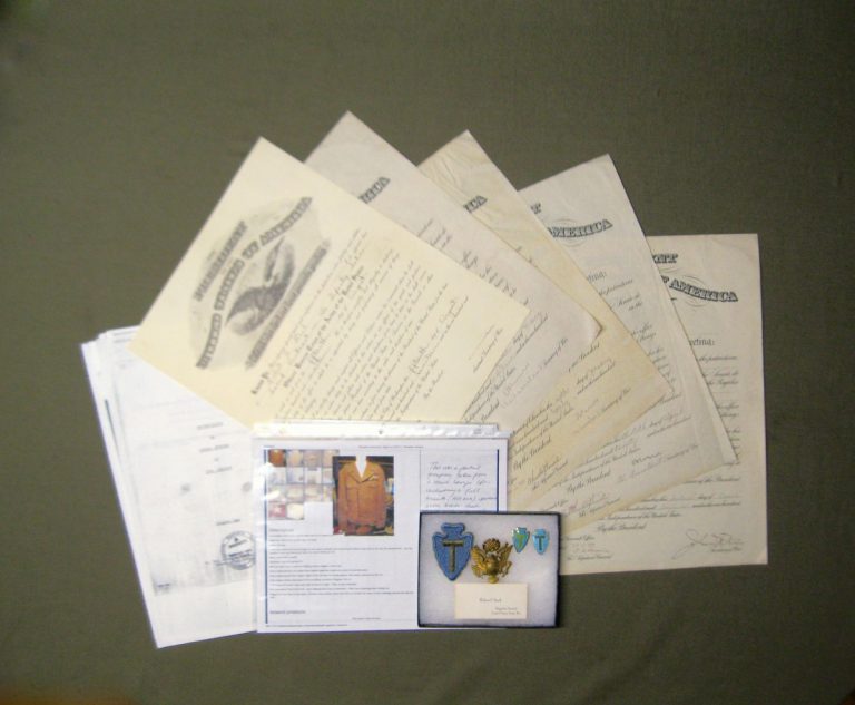 brigadier-general-robert-i-stack-commissions-insignia-sold-j