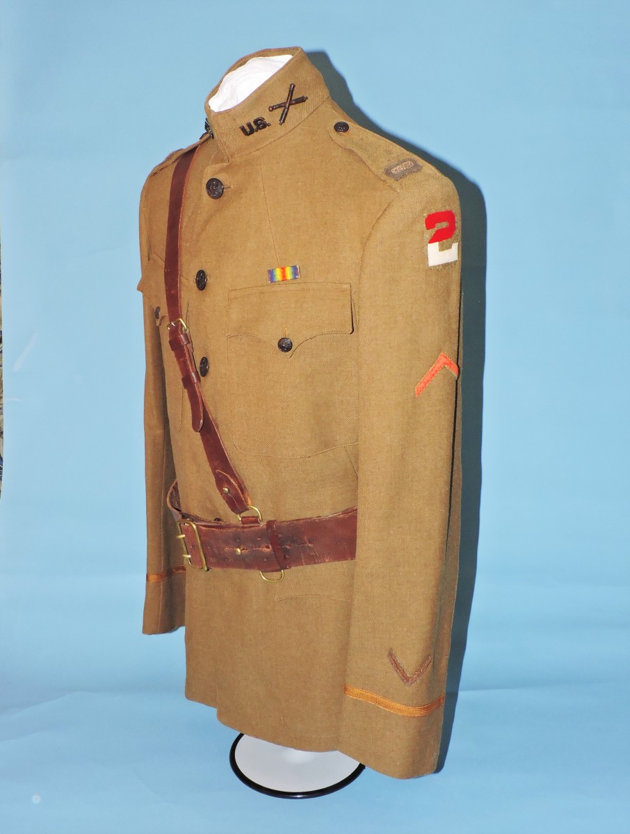 WWI 2nd Army Field Artillery Lieutenant’s Service Coat. SOLD J. Mountain Antiques