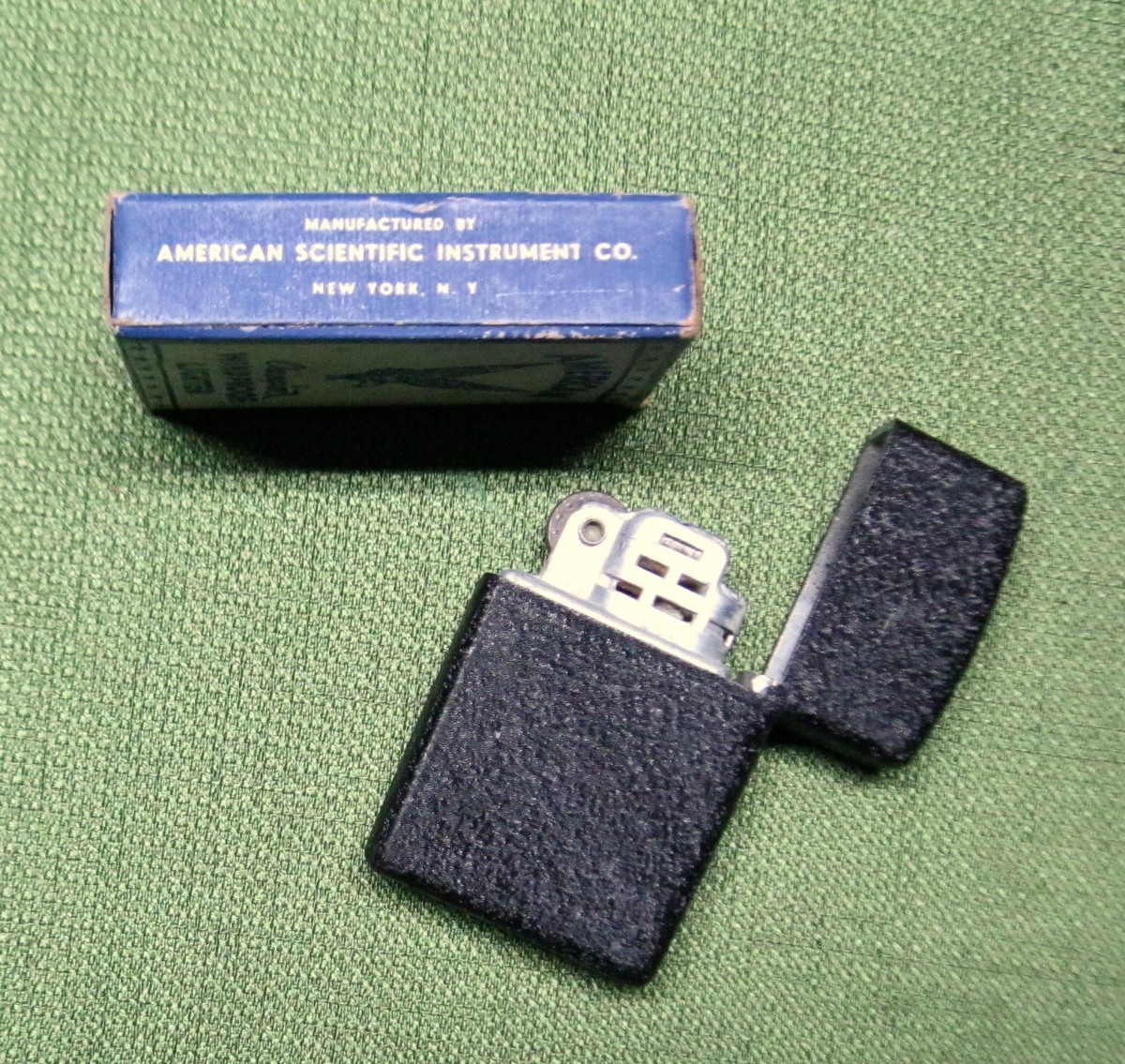 WWII Blackened Windproof Lighter In Original Box | J. Mountain