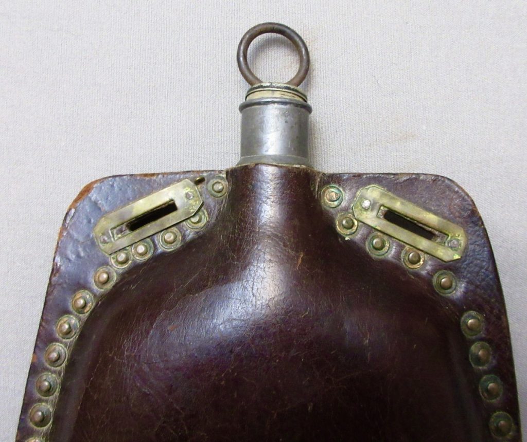 Civil War Cantel Patent Leather Canteen ON HOLD J. Mountain Antiques