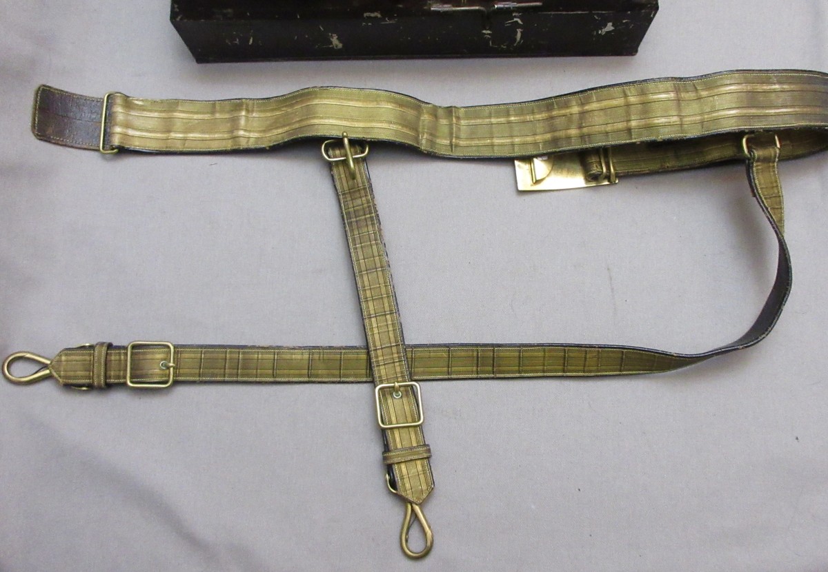 1872 Pattern Field & Staff Officer’s Boxed Dress Sword Belt SOLD J