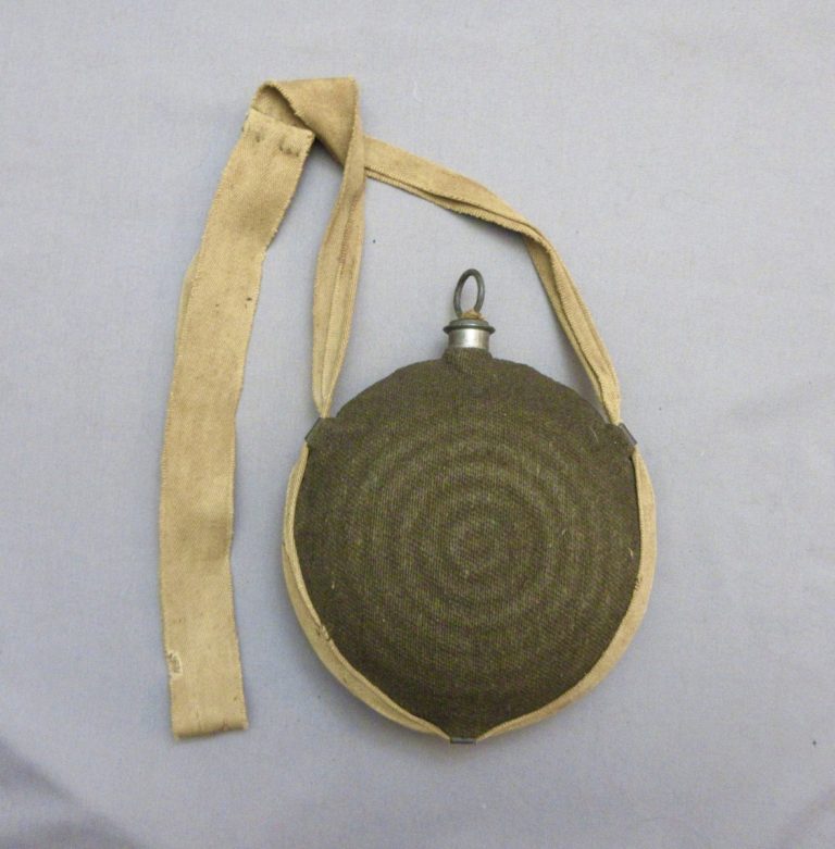 Civil War Contract Bullseye Canteen With Sling SOLD J. Mountain