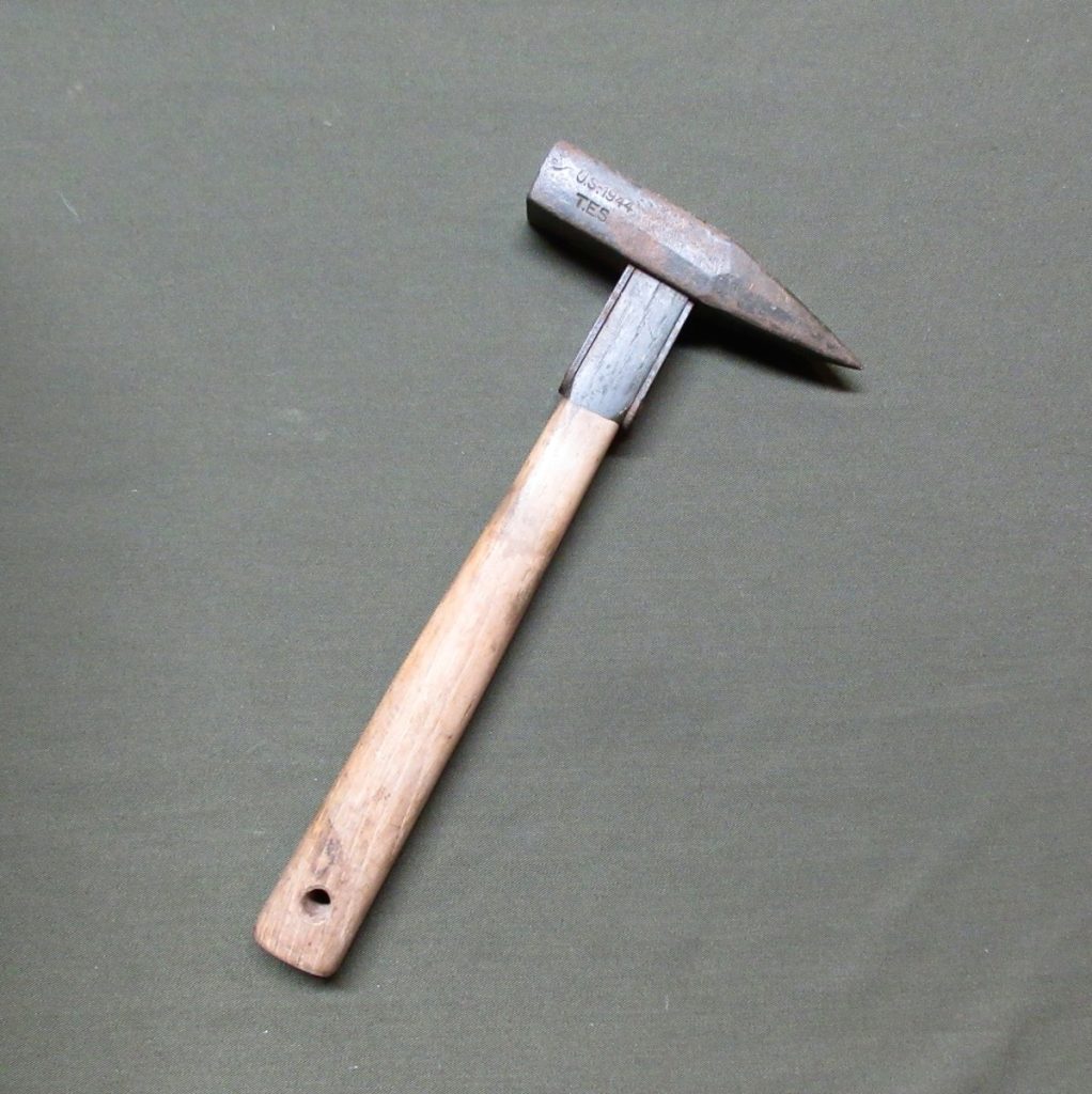 WWII U.S. Army Mountain Troops Piton Hammer “T.E.S. 1944.” SOLD J